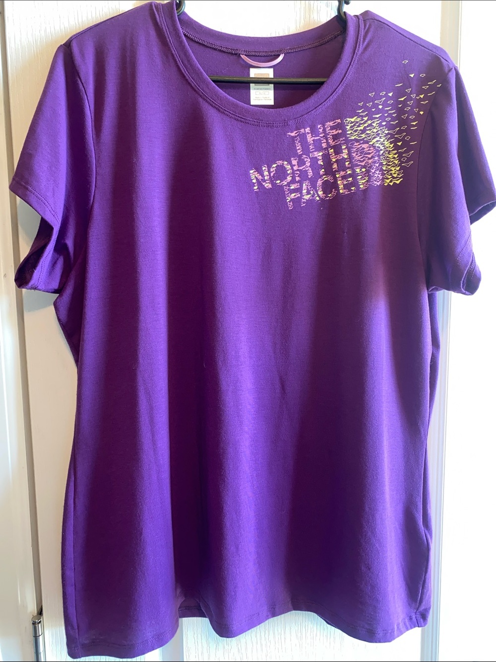 The North Face Women's Purple Short Sleeve Logo Tee